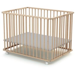 Parc pliant rectangulaire - WEBABY - CALI - 70 x 100 cm - Jusqu'a 24 m