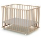 Parc pliant rectangulaire - WEBABY - CALI - 70 x 100 cm - Jusqu'a 24 mois - Hetre brut