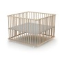 Parc pliant carré - WEBABY - CALI - 100 x 100 cm - 4 roulettes - Jusqu'a 24 mois - Hetre brut Parc pliant carré - WEBABY - CALI - 100 x 100 cm - 4 roulettes - Jusqu'a 24 mois - Hetre brut