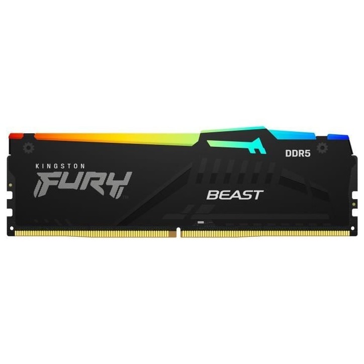 KINGSTON TECHNOLOGY - FURY Beast - Mémoire PC RAM - 32 Go - DIMM DDR5 - 5600 Mhz KINGSTON TECHNOLOGY - FURY Beast - Mémoire PC RAM - 32 Go - DIMM DDR5 - 5600 Mhz