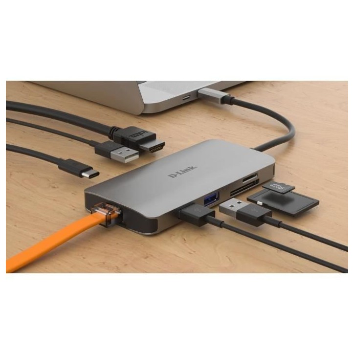 Station d'accueil - D-LINK - DUB-M810 - USB-C / Thunderbolt 3 - HDMI - 1GbE