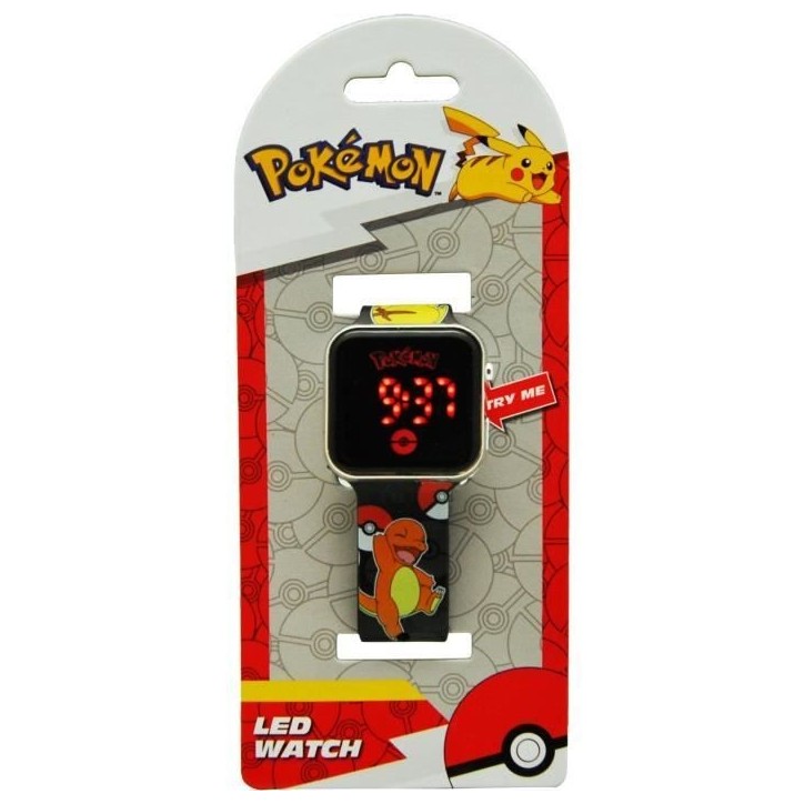 Montre LED - KIDS LICENSING - POK4322 - Rouge - Quartz - Affichage LED