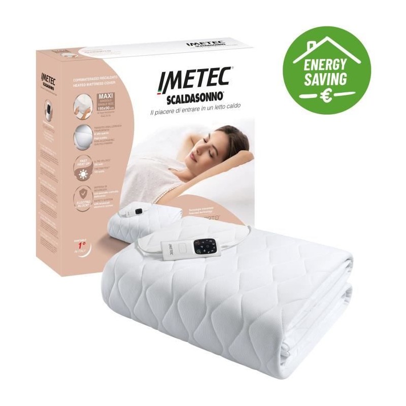 Surmatelas Chauffant - Imetec - 1 Place Adapto Maxi 195x90 cm - 6 Temp