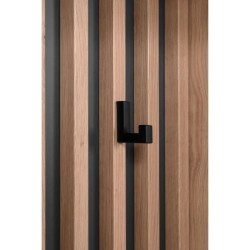 Vestiaire avec miroir - MEDAN 42B - Anthracite / Chene artisan - 122 x