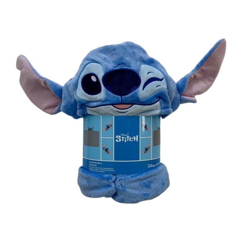 Plaid polaire a capuche 3D - WORLD TRADE ET TECHNOLOGIES - Stitch - 12 Plaid polaire a capuche 3D - WORLD TRADE ET TECHNOLOGIES - Stitch - 12