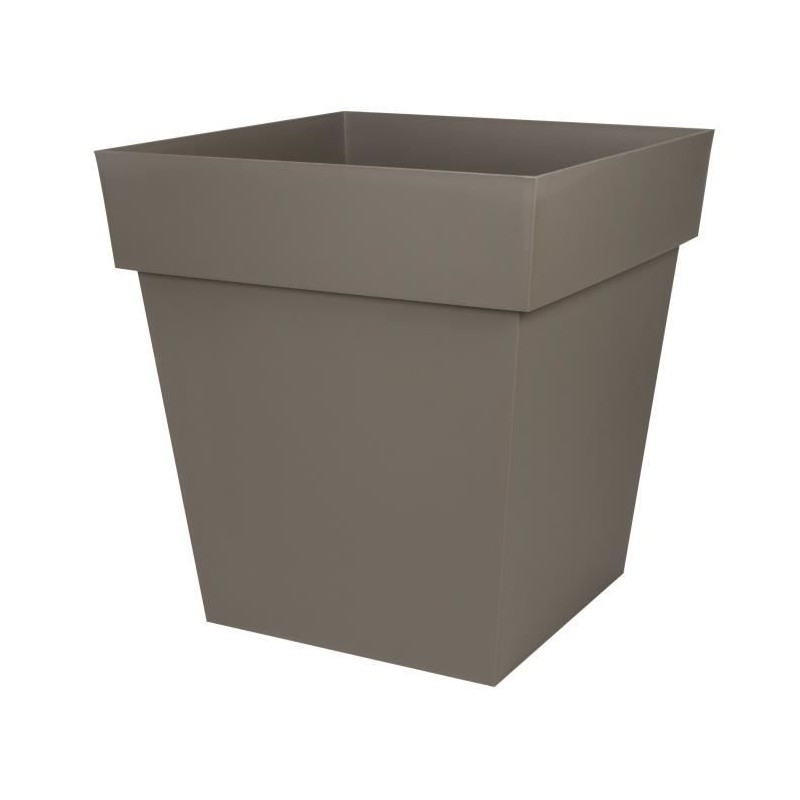 Pot de fleurs Carré 50 cm - EDA - Toscane - 87 L - 49,5 x 49,5 x H.52