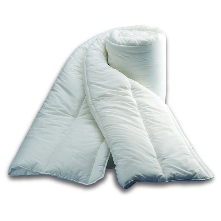 Couette spéciale câline - Tempérée - 140 x 200 cm - 250 g/m² - Blanc Couette spéciale câline - Tempérée - 140 x 200 cm - 250 g/m² - Blanc
