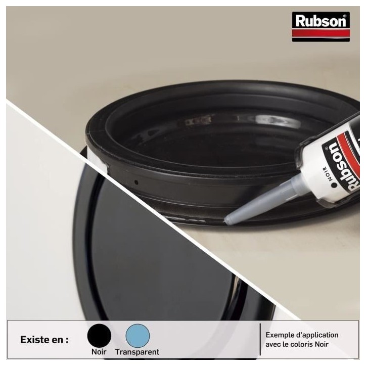 Mastic noir spécial auto-bateaux - 280ml - RUBSON Mastic noir spécial auto-bateaux - 280ml - RUBSON