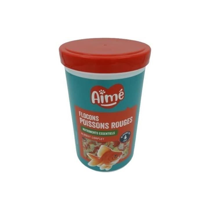 Aliment poisson - AIME - Flocons pour poissons rouges - 1000 ml