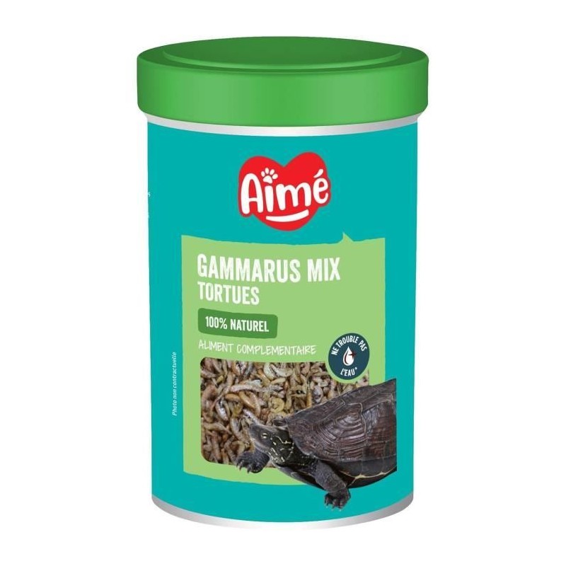 Aliment tortue - AIME - Gammarus Mix - 1000 ml - Crevettes naturelles, Aliment tortue - AIME - Gammarus Mix - 1000 ml - Crevettes naturelles,