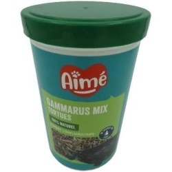 Aliment tortue - AIME - Gammarus Mix - 1000 ml - Crevettes naturelles,
