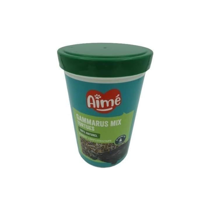 Aliment tortue - AIME - Gammarus Mix - 1000 ml - Crevettes naturelles, équilibre nutritionnel