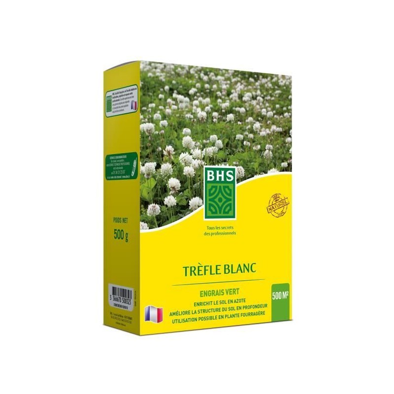 Trefle Blanc - BHS - 500 m²| Favorise la biodiversité, s'adapte a to