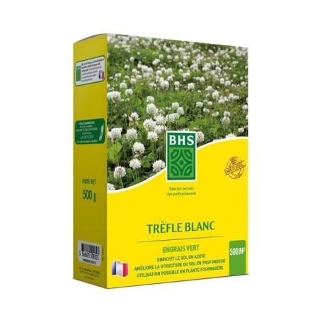 Trefle Blanc - BHS - 500 m²| Favorise la biodiversité, s'adapte a to