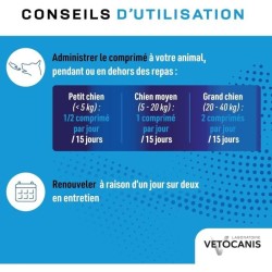 Dentifrice a croquer anti-tartre - VETOCANIS - Pour chien - 30 comprim