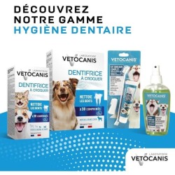 Dentifrice a croquer anti-tartre - VETOCANIS - Pour chien - 30 comprim