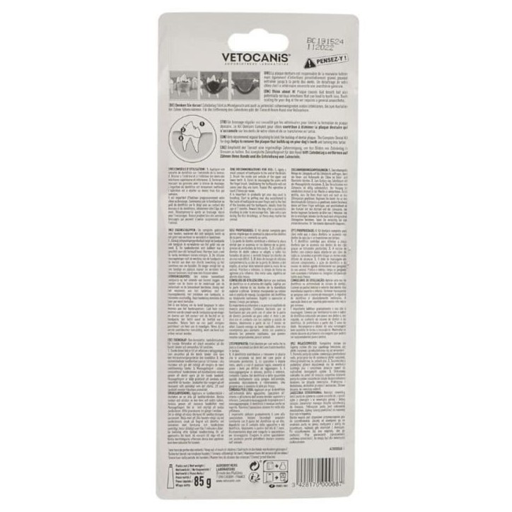 Kit Dentaire Chien - VETOCANIS - Hygiene dentaire avec Brosse a Dents, Biscuit Aromatisé, Dentifrice Kit Dentaire Chien - VETOCANIS - Hygiene dentaire avec Brosse a Dents, Biscuit Aromatisé, Dentifrice