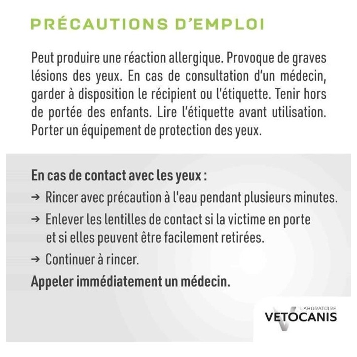 Shampoing chien - VETOCANIS - 300 ml - Hydratant, doux, sans irritation, usage régulier Shampoing chien - VETOCANIS - 300 ml - Hydratant, doux, sans irritation, usage régulier