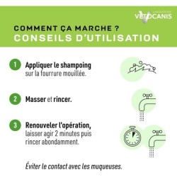 Shampoing chien - VETOCANIS - 300 ml - Hydratant, doux, sans irritatio