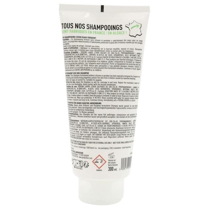 Shampoing chien - VETOCANIS - 300 ml - Hydratant, doux, sans irritation, usage régulier Shampoing chien - VETOCANIS - 300 ml - Hydratant, doux, sans irritation, usage régulier