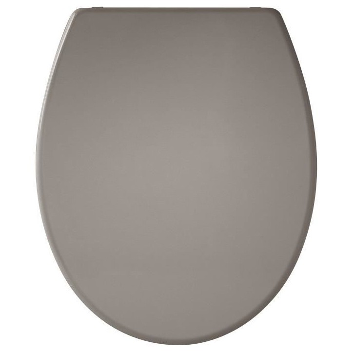 Abattant Presto Taupe - Thermodur - Fixation par le dessus - Antibactérien
