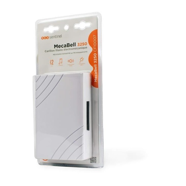 Carillon filaire - SCS SENTINEL - 3250 - Blanc - Mélodie 2 notes - Niveau sonore 80 dB