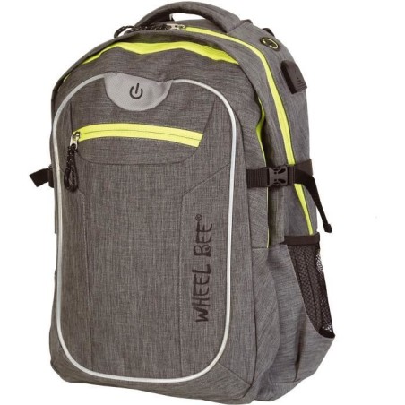 Wheel Bee Revolution Sac a Dos Enfants, 46 cm, 30 liters, Gris - 95002