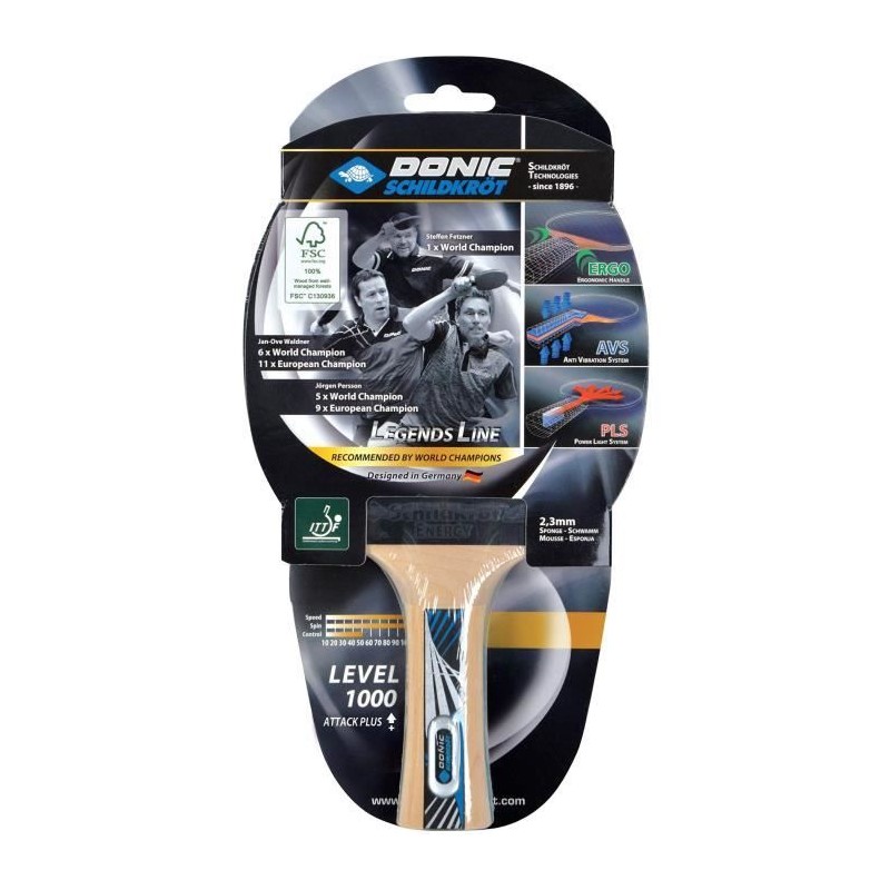 Raquette de tennis de table - SCHILDKRÖT - LEGENDS 1000 FSC