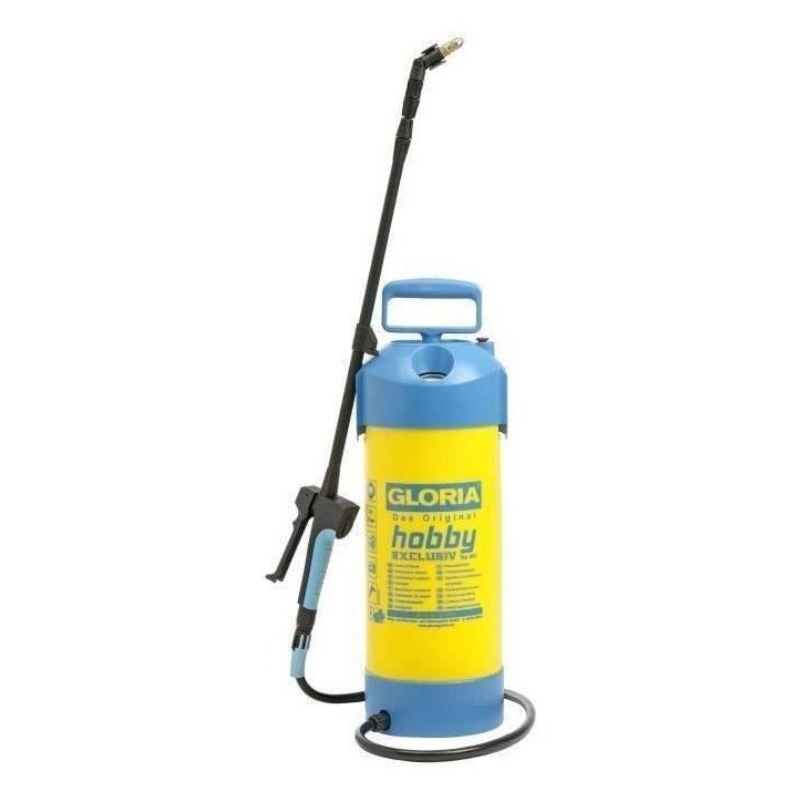 Pulvérisateur a pression 5L GLORIA Hobby Exclusiv - Lance télescopique 1M