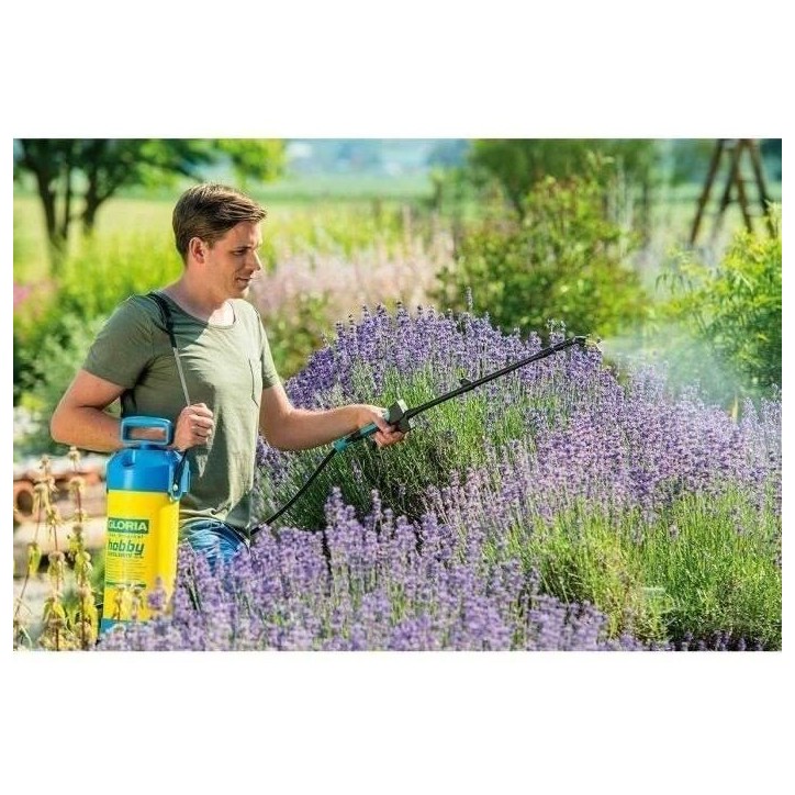 Pulvérisateur a pression 5L GLORIA Hobby Exclusiv - Lance télescopique 1M