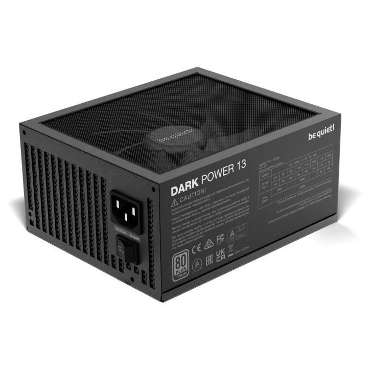 Alimentation PC - BE QUIET! - Dark Power 13 - 1000 W - 80 PLUS Titanium - ATX 3.0 Alimentation PC - BE QUIET! - Dark Power 13 - 1000 W - 80 PLUS Titanium - ATX 3.0
