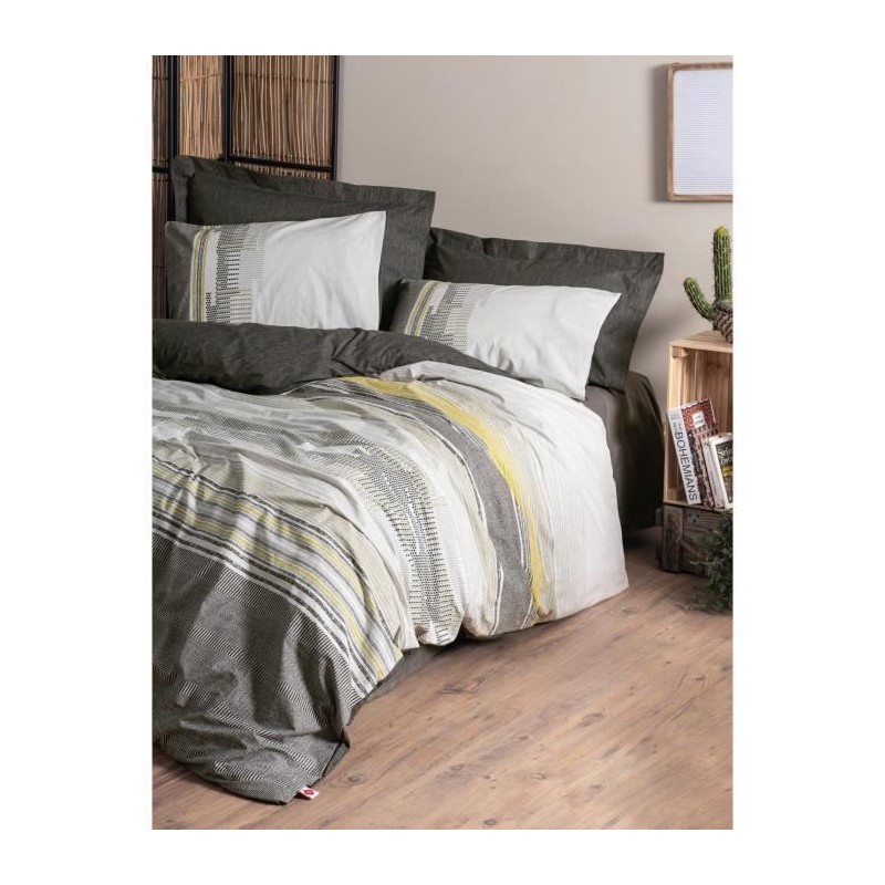 Parure de lit - 1 housse de couette 220 x 240 cm + 2 taies d'oreiller Parure de lit - 1 housse de couette 220 x 240 cm + 2 taies d'oreiller