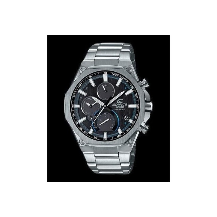 Montre - CASIO - EQB-1100D-1AER - 51,1mm - Acier inoxydable - Bluetooth Smart - Solaire Montre - CASIO - EQB-1100D-1AER - 51,1mm - Acier inoxydable - Bluetooth Smart - Solaire