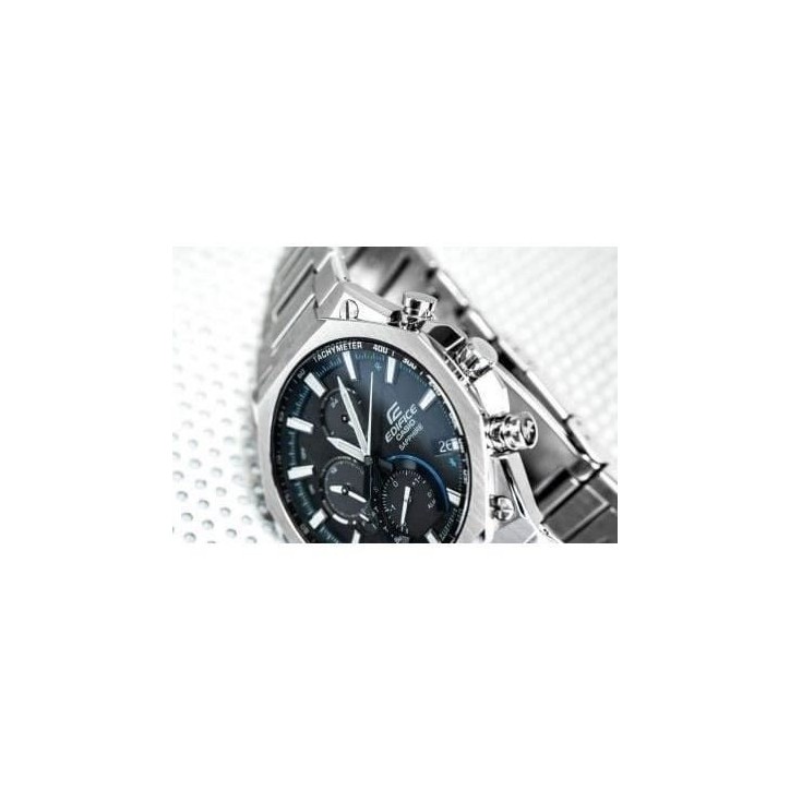 Montre - CASIO - EQB-1100D-1AER - 51,1mm - Acier inoxydable - Bluetooth Smart - Solaire Montre - CASIO - EQB-1100D-1AER - 51,1mm - Acier inoxydable - Bluetooth Smart - Solaire