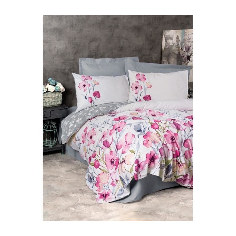Parure de lit - 1 housse de couette 220 x 240 cm + 2 taies d'oreiller Parure de lit - 1 housse de couette 220 x 240 cm + 2 taies d'oreiller
