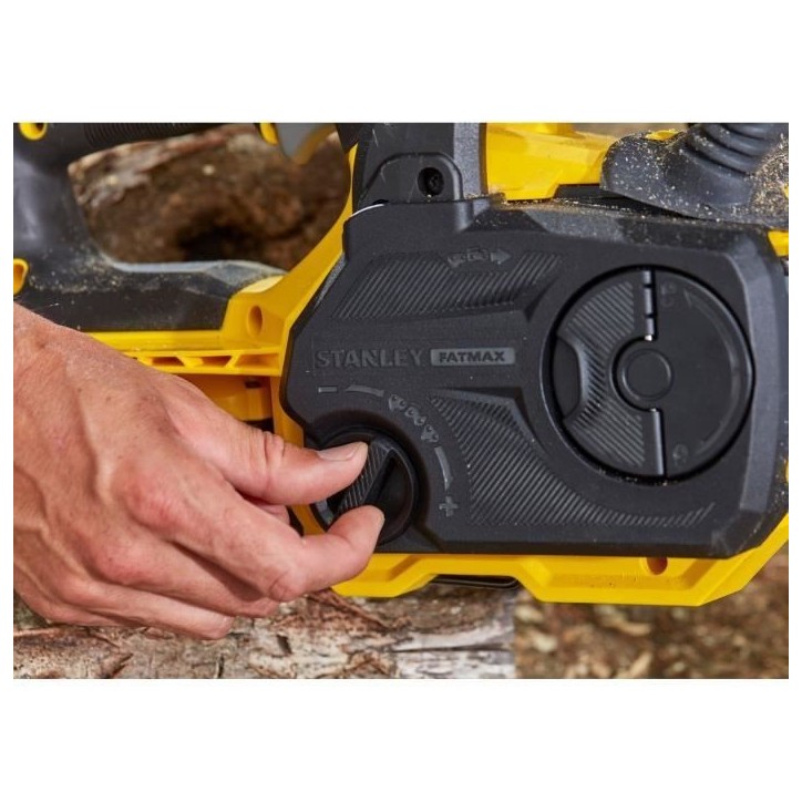 Tronçonneuse éléctrique sans fil + batterie 4Ah + chargeur - Stanley Fatmax - SFMCCS630M1-QW - 18V - 30cm Tronçonneuse éléctrique sans fil + batterie 4Ah + chargeur - Stanley Fatmax - SFMCCS630M1-QW - 18V - 30cm