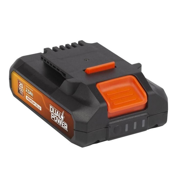 Powerplus Dual Power Batterie POWDP9021, 20V, Capacité de 2000mAh, Technologie de la batterie Li-on, Outils 20 V uniquement Powerplus Dual Power Batterie POWDP9021, 20V, Capacité de 2000mAh, Technologie de la batterie Li-on, Outils 20 V uniquement