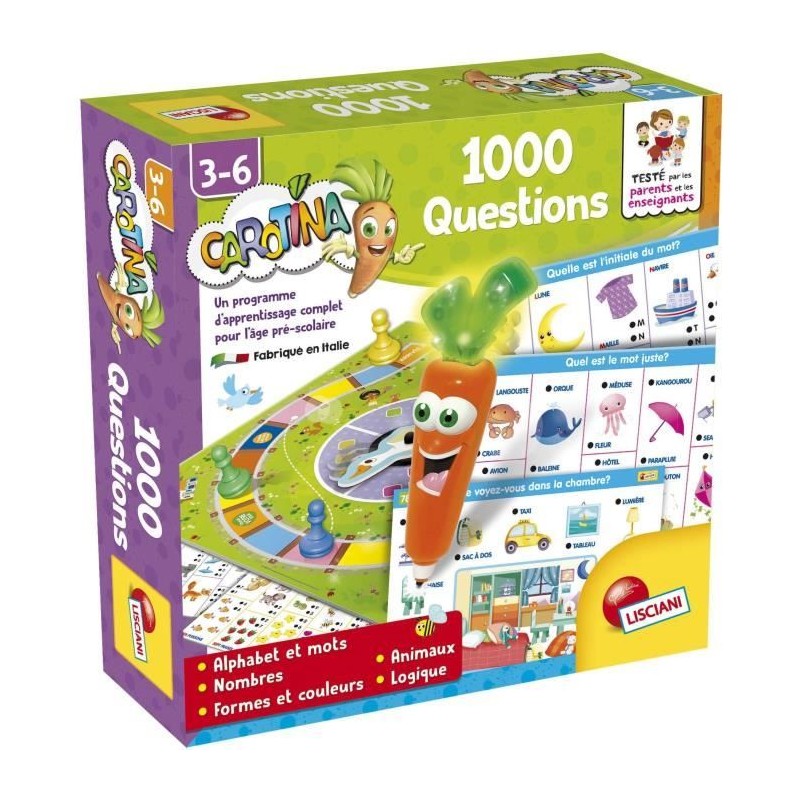 Stylo parlant - CAROTINA - 1000 Questions, Fiches éducatives Stylo parlant - CAROTINA - 1000 Questions, Fiches éducatives