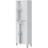 Colonne de salle de bain - ARUBA - Blanc brillant - 4 portes - 1 tiroi Colonne de salle de bain - ARUBA - Blanc brillant - 4 portes - 1 tiroi