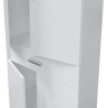 Colonne de salle de bain - ARUBA - Blanc brillant - 4 portes - 1 tiroi Colonne de salle de bain - ARUBA - Blanc brillant - 4 portes - 1 tiroi