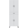Colonne de salle de bain - ARUBA - Blanc brillant - 4 portes - 1 tiroi Colonne de salle de bain - ARUBA - Blanc brillant - 4 portes - 1 tiroi