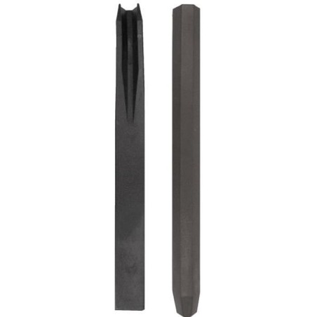 NATURE Piquet en PVC recyclé a fixer Borderfix - H 38 x 3,6 x 3,8 cm