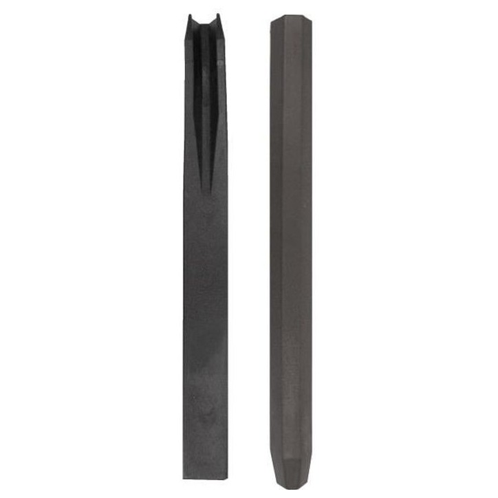 NATURE Piquet en PVC recyclé a fixer Borderfix - H 38 x 3,6 x 3,8 cm