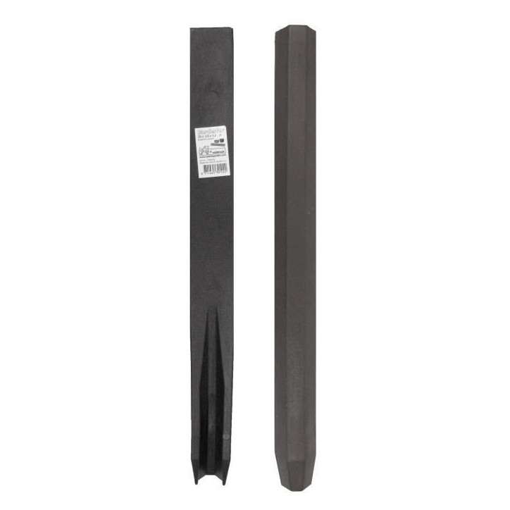 NATURE Piquet en PVC recyclé a fixer Borderfix - H 38 x 3,6 x 3,8 cm