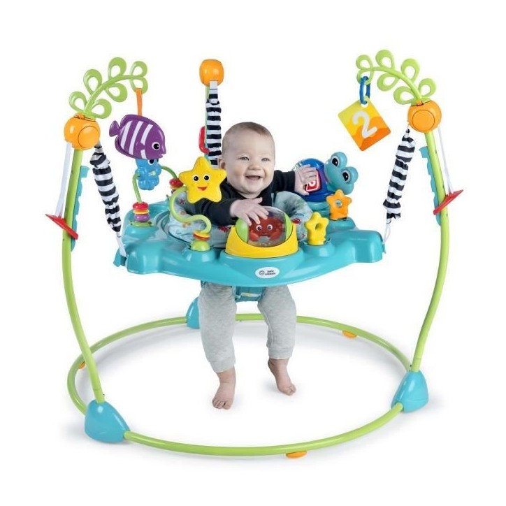 BABY EINSTEIN Aire d'éveil a rebonds Curiosity, éducative 2 en 1 et jouet au sol, jeux a 360° 6M+ Cadeau Noel bébé BABY EINSTEIN Aire d'éveil a rebonds Curiosity, éducative 2 en 1 et jouet au sol, jeux a 360° 6M+ Cadeau Noel bébé