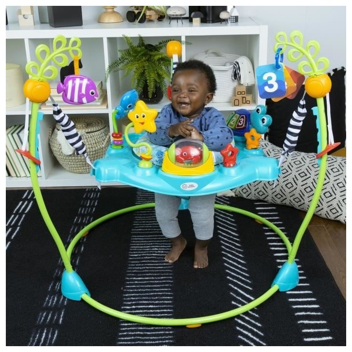 BABY EINSTEIN Aire d'éveil a rebonds Curiosity, éducative 2 en 1 et jouet au sol, jeux a 360° 6M+ Cadeau Noel bébé BABY EINSTEIN Aire d'éveil a rebonds Curiosity, éducative 2 en 1 et jouet au sol, jeux a 360° 6M+ Cadeau Noel bébé