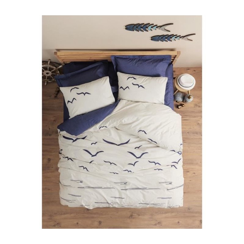 Parure de lit - 1 housse de couette 220 x 240 cm + 2 taies d'oreiller Parure de lit - 1 housse de couette 220 x 240 cm + 2 taies d'oreiller