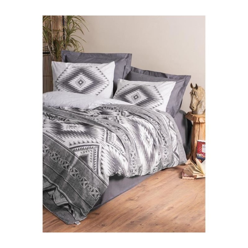 Parure de lit - 1 housse de couette 220 x 240 cm + 2 taies d'oreiller Parure de lit - 1 housse de couette 220 x 240 cm + 2 taies d'oreiller