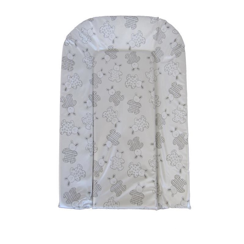 Matelas a langer - BAMBISOL - Plaque mousse - Motif argenté / Blanc