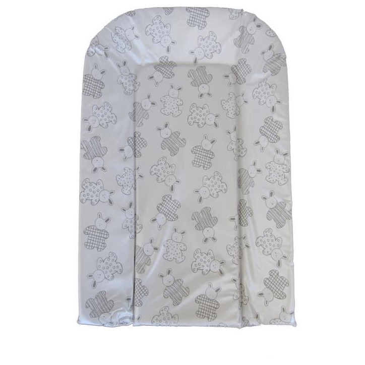 Matelas a langer - BAMBISOL - Plaque mousse - Motif argenté / Blanc Matelas a langer - BAMBISOL - Plaque mousse - Motif argenté / Blanc